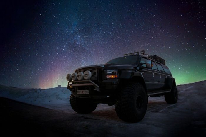 Private Northern lights by super jeep, from Reykjavik