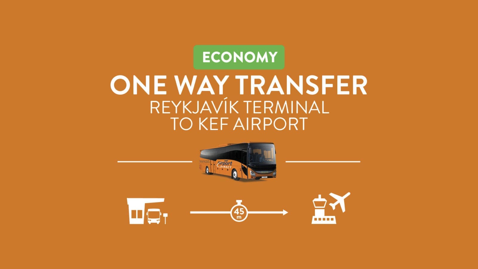 Airport Direct Economy – Reykjavik Terminal to Keflavik Airport