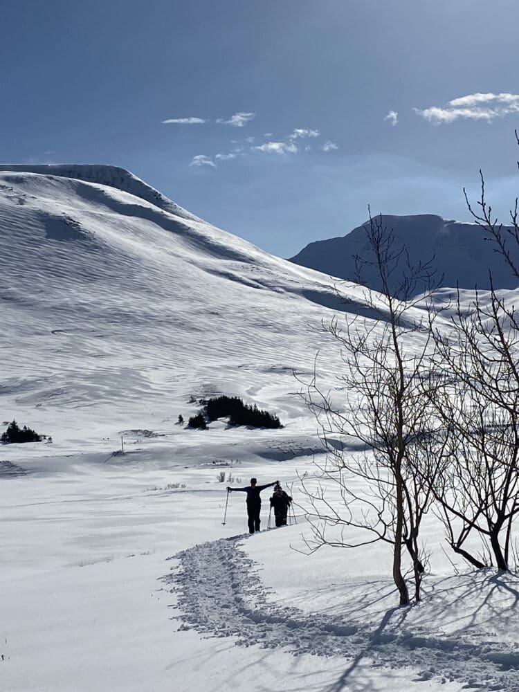 2 hr snowshoeing in Siglufjörður