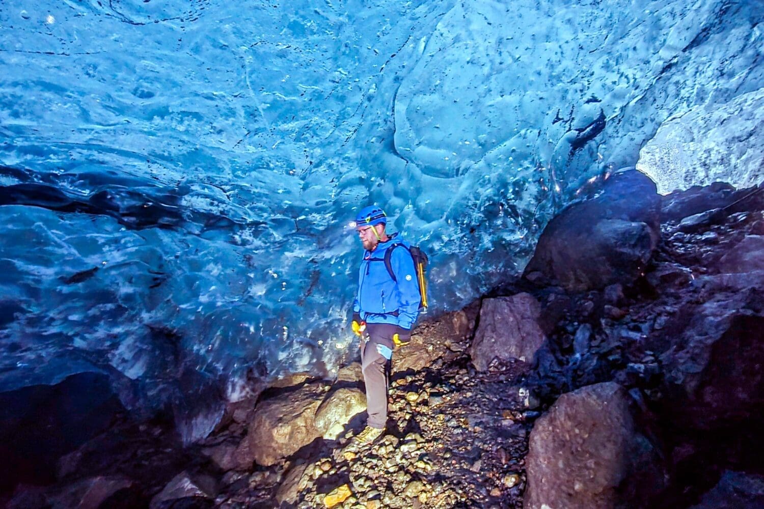 Ice Cave & Glacier Hike with South Coast Waterfalls