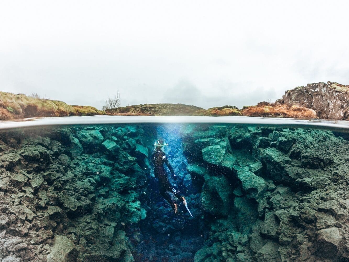 Self drive: Wetsuit Snorkeling in Silfra – with underwater photos