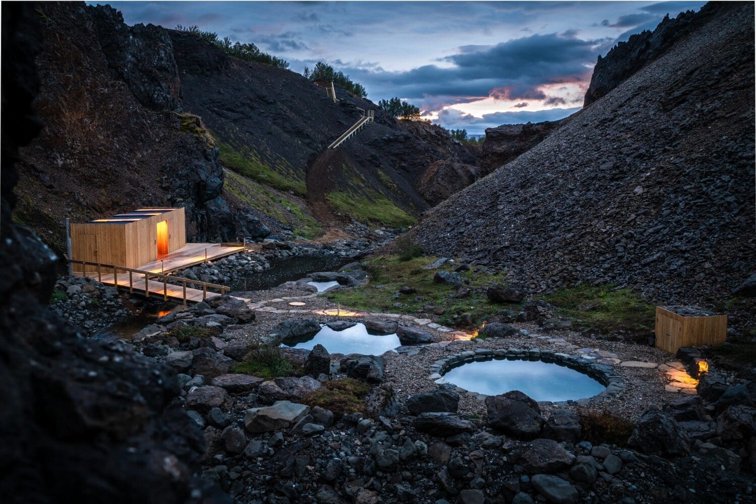 Husafell Canyon Baths Evening Private Tour