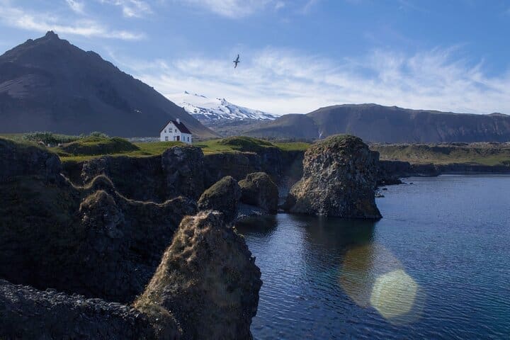 Snæfellsnes en español con almuerzo incluido en una granja en minibus
