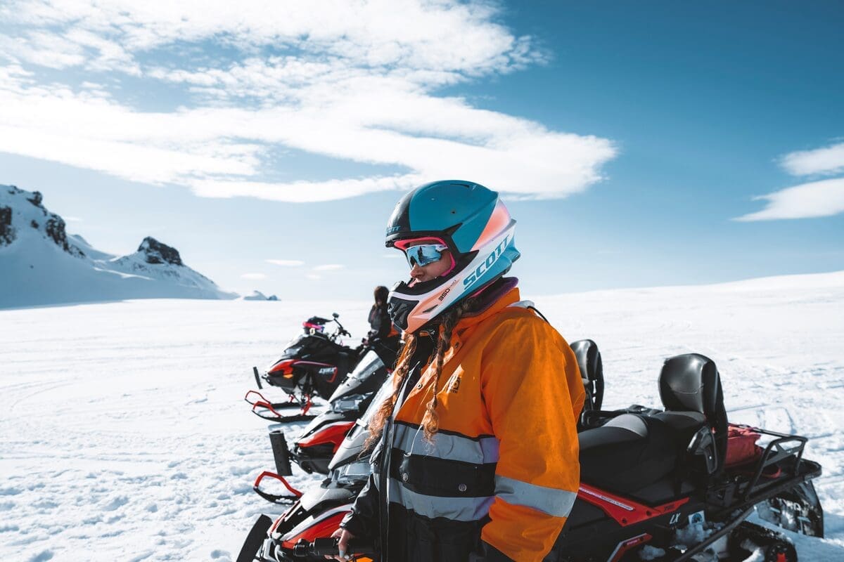 Glacier Snowmobiling & Ice Cave from Geysir Area