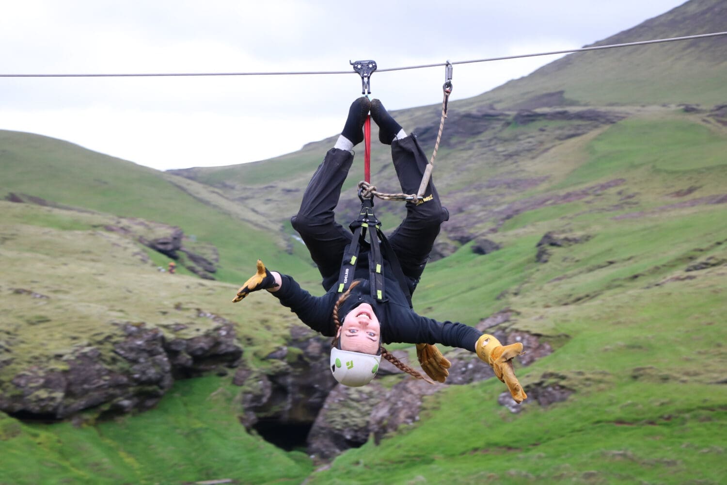 A Zipline in Vik, South Iceland