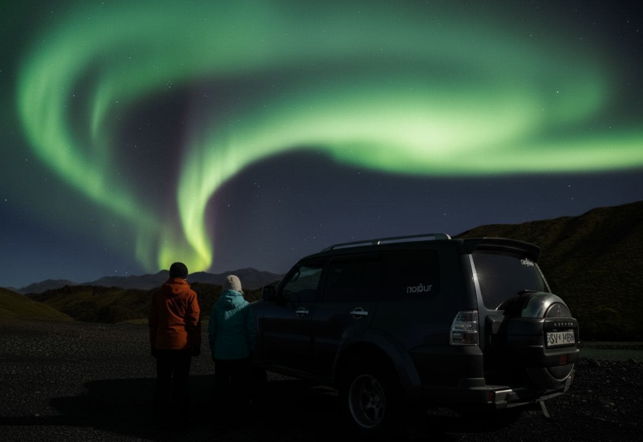 Private 4×4 Jeep Tour: Northern Lights with Hot Chocolate